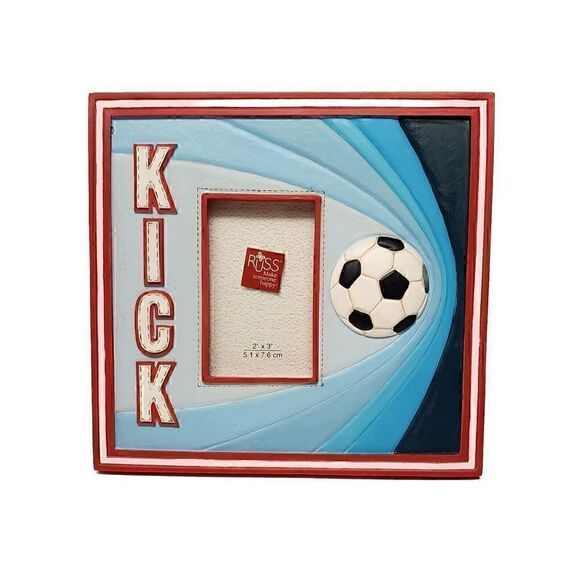 Russ 6 Inches "KICK"Picture Frame Holds 2"x 3" Photo NIB - Picture 1 of 5